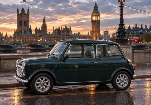 Green classic Mini
